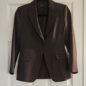Tahari Women's Chocolate Brown Suit Jacket